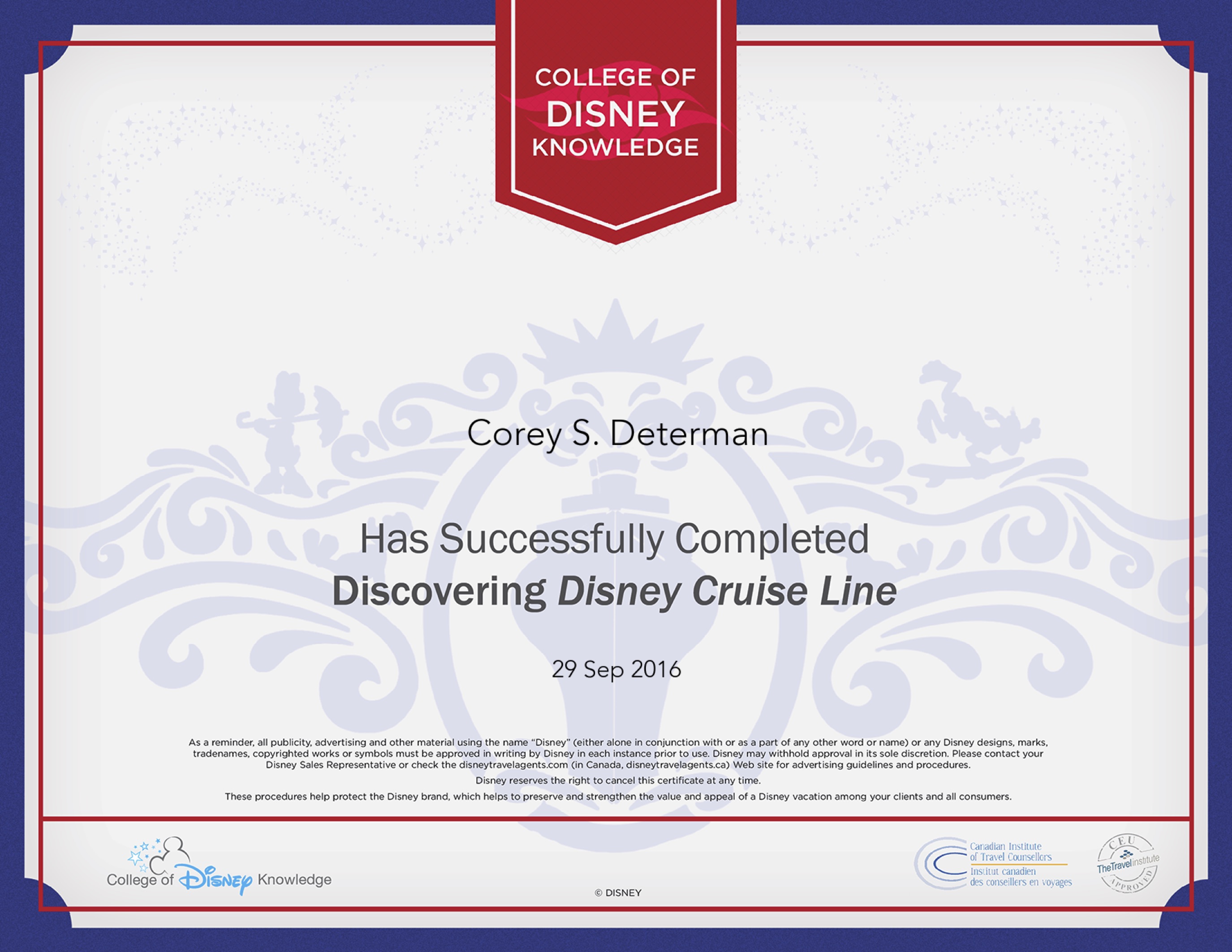 Disney Cruise Line Specialist